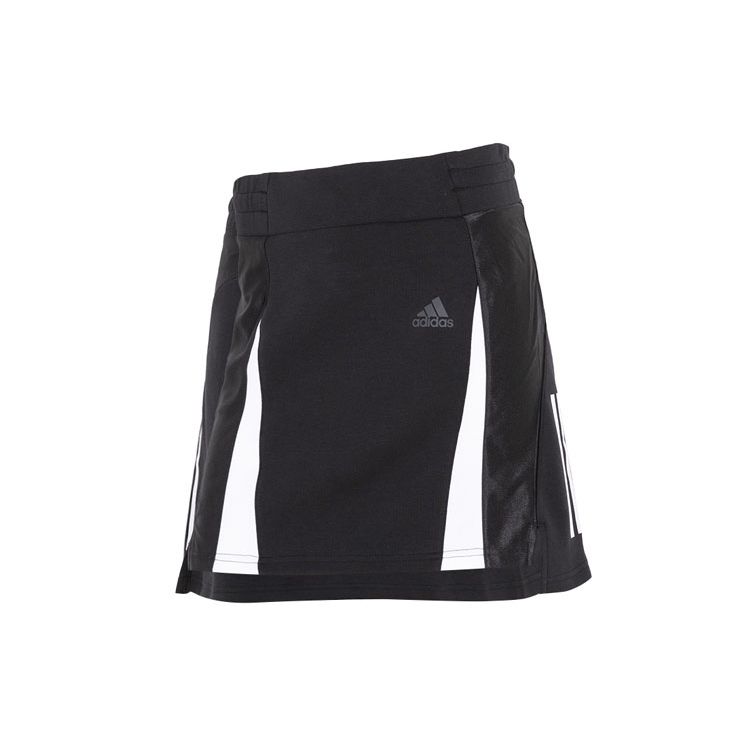 

Adidas Contrast Three Stripes Sport Casual Skirt Fashion Daily Workout Bottoms For Women Black HM5285 M