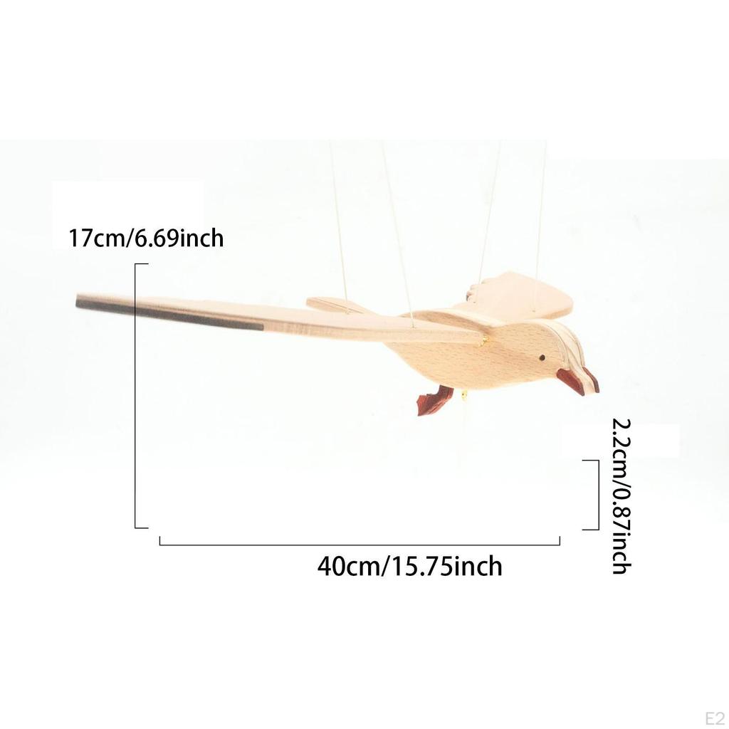 Holz fliegende Möwe Tropfen Anhänger Vogel dekorative schwebende hängende kreative für Fenster