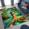 Nordic Dream Tree of Life Symbol Totem Yggdrasil Rug for Bedroom Living Room Sofa Home Doormat Decor,kid Non-slip Floor Mat Gift