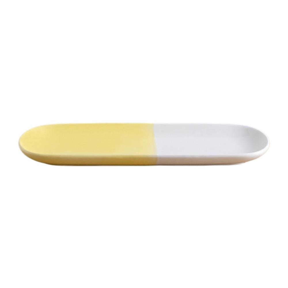 Long Multi-Cat Shared Eating Bowl Ceramic Dog Food Water Container  for Kitten/Puppy/Bunny