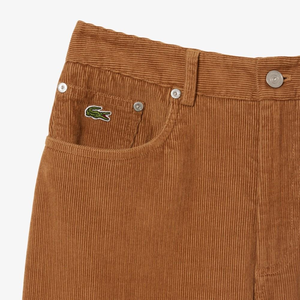 Lacoste Women's Corduroy Wide Pants HF8429-55NDPC