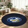 Parramatta Eels Printed Round Crystal Velvet Rug Soft Non Slip Floor Carpet For Bedroom Holiday Gift