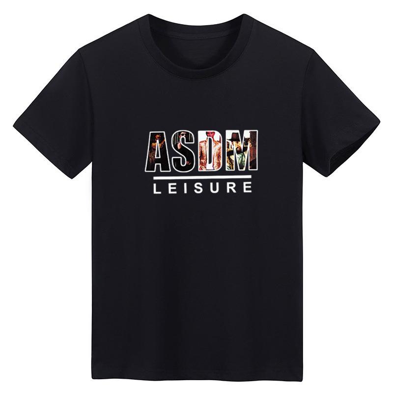 Men Urban Retro Number Print T‑Shirt Short‑Sleeve Crew Neck Casual Daily Summer Loose Tee