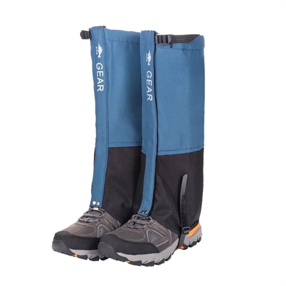 

Waterproof Leg Warmers Foot Cover Legging Shoes Skiing Hiking Leg Gaiter Climbing Camping L синий