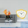 Modern Carp Resin Sculpture And Acrylic Wall Clock Ornament for Office Desk Bedroom Home Decoration