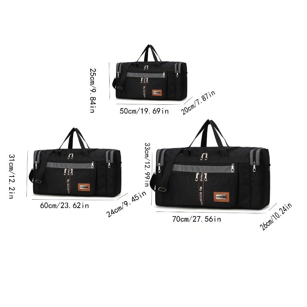 Holdall Carry on Luggage Bag WaterProof Fitness Training Bag Men Oxford Travel Duffel Bag Outdoor