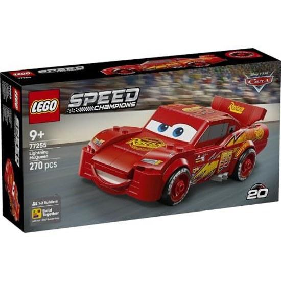 LEGO Speed Champions Lightning McQueen Toy Block Birthday Present Fathers Day Boy Girl Child 9 Years Old 10 11 Elementary School Vehicle Car Miniature