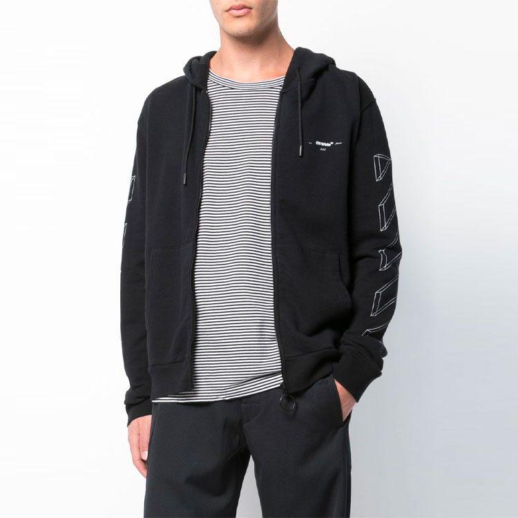 OFF WHITE Sweatshirt Men's Black OMBB033E181920021001