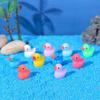 Miniature Yellow Duck Doll Accessories - Creative Micro Landscape Ornaments & Resin Pendant Crafts