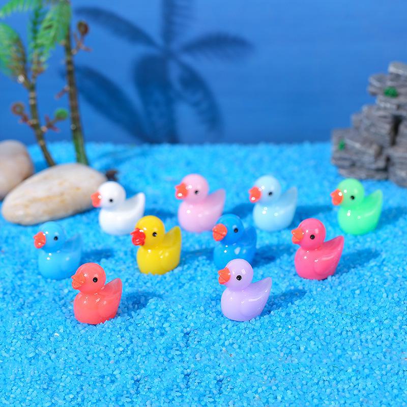 Miniature Yellow Duck Doll Accessories - Creative Micro Landscape Ornaments & Resin Pendant Crafts