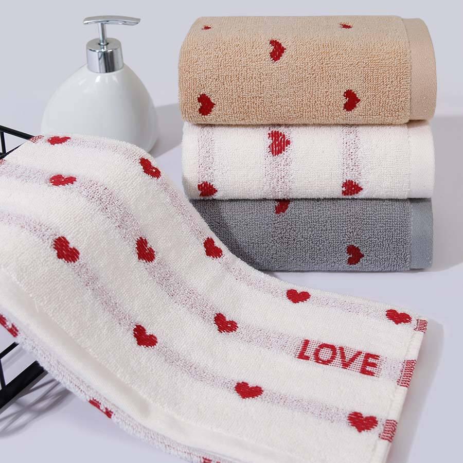 Pure Cotton Soft Absorbent Face Towels with Embroidered Logo - 14 Count Set