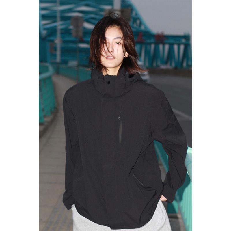 

Унисекс ветровка в американском стиле: Трендовая, приталенная, ветрозащитная куртка для весенне-осеннего активного отдыха, пеших походов и альпинизма 2XL