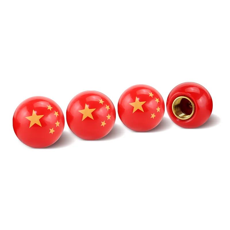 4Pcs Universal Wheel Valve Caps Dust Covers for Bicycle Motorcycle Car Spherical Stem Caps Modification Expression
