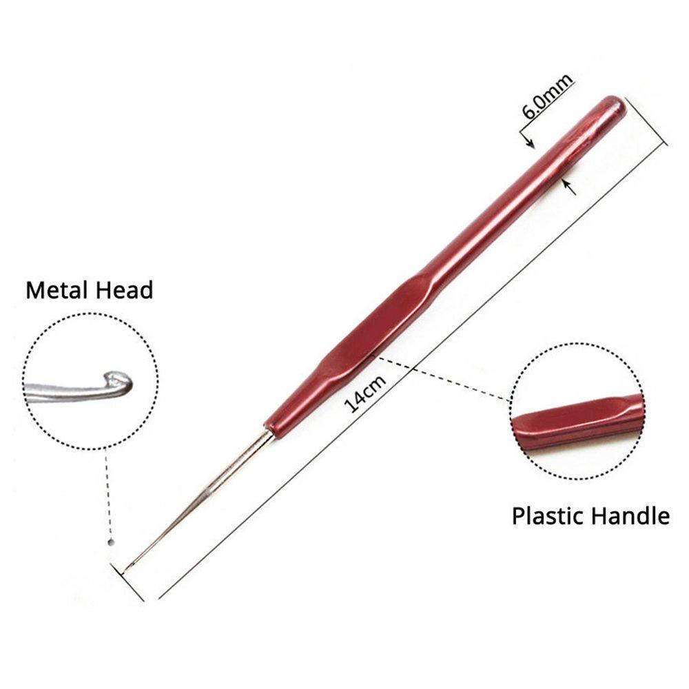 Plastic Handle Wig Making Tools Hook Needle Dreadlock Crochet Needles Micro Hook Hair Making Tools