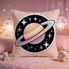 Cartoon Space Planet Cushion Cover Premium Comfort Reversible Pillow Cove Two in One Design for Any Room  Car Interior