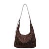 Retro Leopard Print Tote Bag - 2025 Autumn/Winter Collection, Large Capacity Shoulder Bag, Stylish Underarm Design for Women