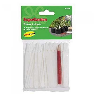 Plant Plastic Labels & Pencil (Pack Of 50)
