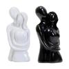 Couple Sculptures Home Decors Resin Hugging Lover Couple Statue Abstract Figurine for Shelf,Office,Living Room,Bedroom