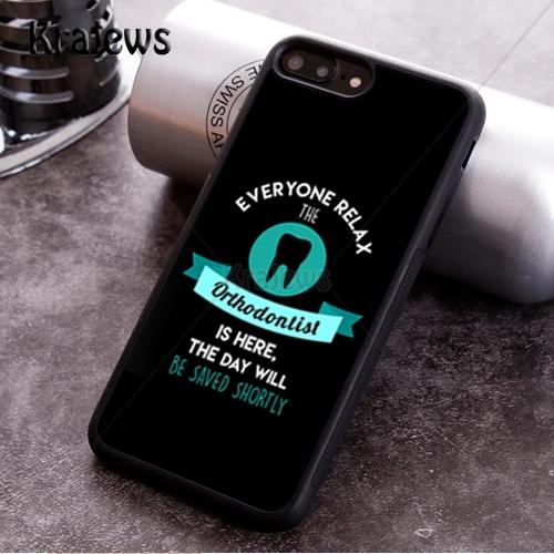Krajews Dentist Tooth Dental Hygienist Phone Cases For iPhone 17 Air 16 15 14 Plus 11 12 13 Pro Max Cover Coque