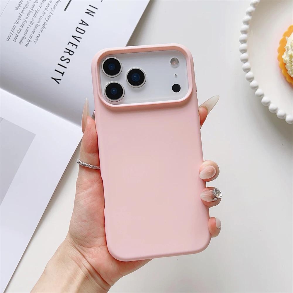 

Matte Candy Color Liquid Silicone Soft Phone Case For iPhone 17 Air 16 15 14 13 12 11 Pro Max Plus Ultra Thin Back Cover For iphone15