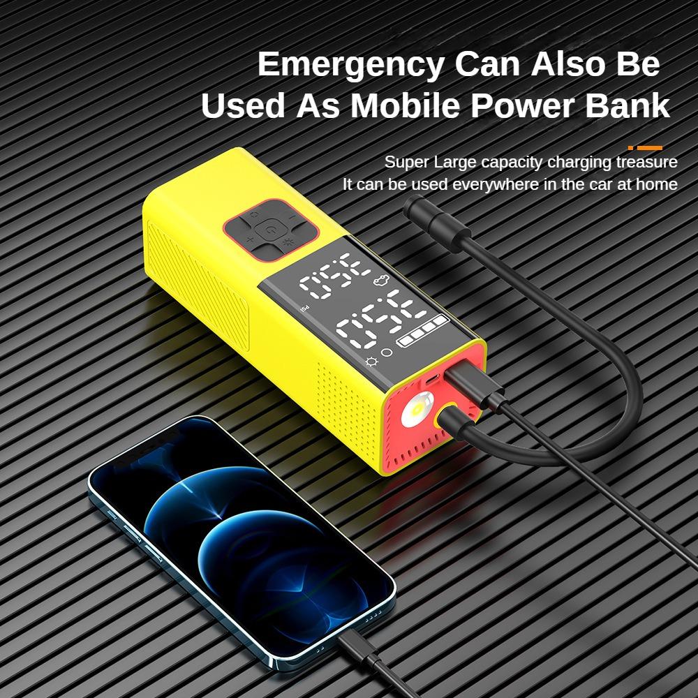 Neu 150W Drahtlose Reifen Luftpumpe 160PSI LED Tragbare Auto Luft Kompressor 70L/min Motorrad Lkw Digitale Leistungsstarke Luftpumpe 7500mAh Notfall Power