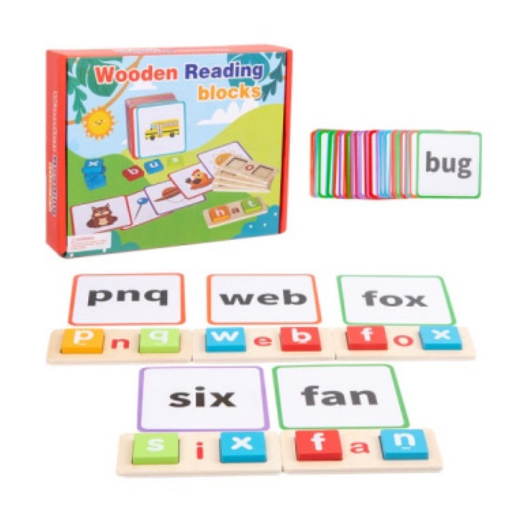 Divertente gioco di battaglia di spelling in legno PK 26 lettere inglesi abbinamento cognitivo blocchi da costruzione puzzle giocattolo