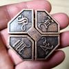 Bagua Lock Puzzle Disentanglement Brain Teaser Metal Educational Toys For Kids Teens IQ Test Mind Challenging Games