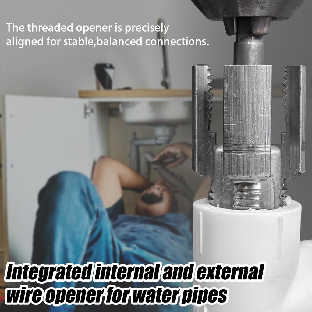 Pipe Thread Cutting Tools, Integrated Internal And External Pipe Threading Tools, Electric Drills Compatible With PVC Pipe Threader Kits