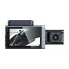 Dash Cam WiFi HD da 3 pollici con visione notturna e tripla lente per registrazione anteriore, interna e posteriore