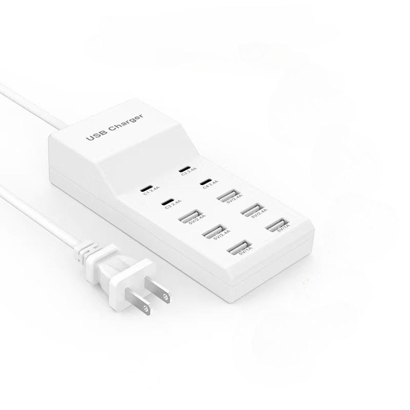 USB-Multi-Port 5V2A Ladegerät, Schnelllade-Typ-C für Huawei & Apple Geräte