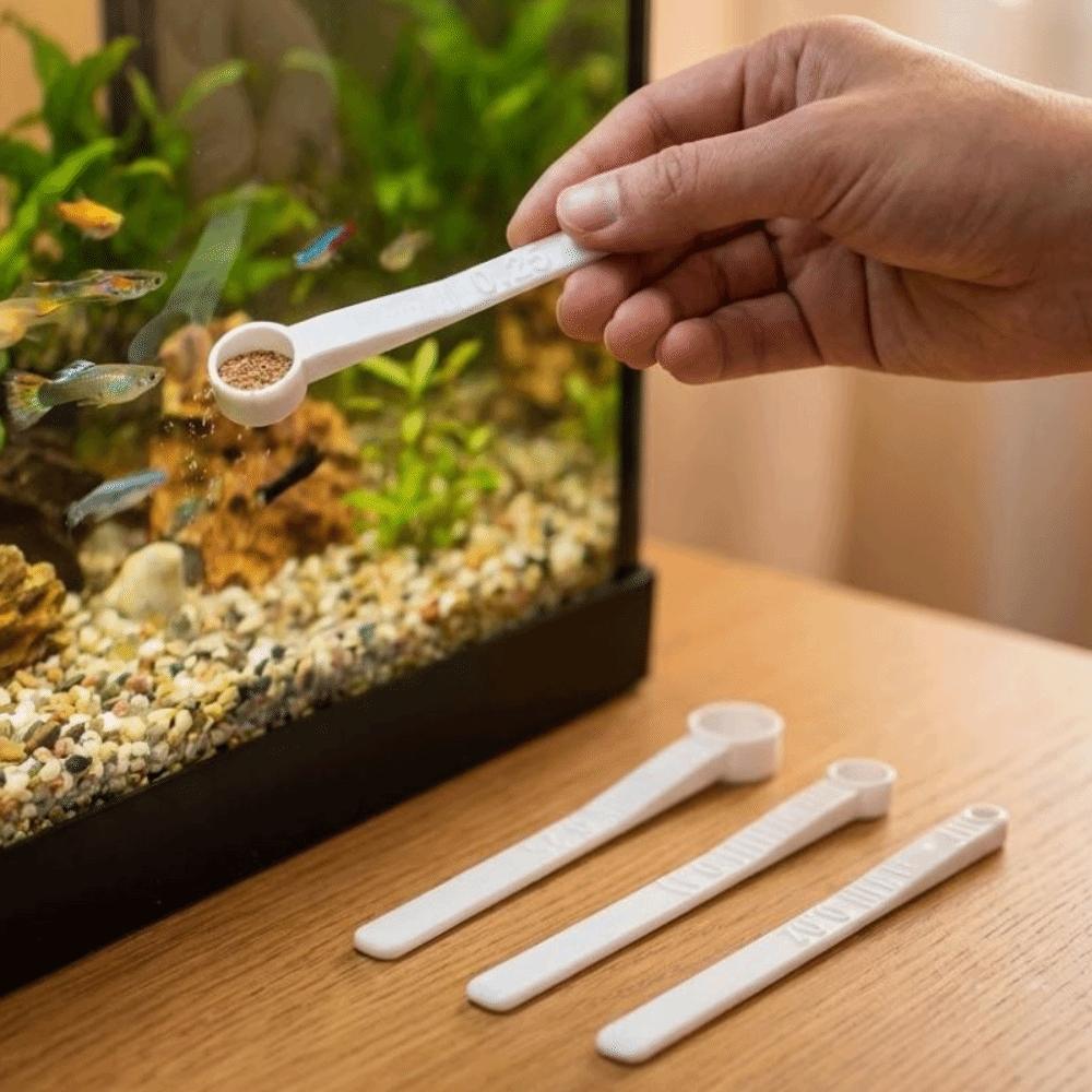 3Pcs Multi-size Aquarium Feeding Scoop Precise Scale Fish Feeding Tool For Home Use
