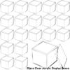 20pcs Clear Acrylic Display Boxes with Lids Transparent Square Cube Containers Gift Box for Cookies Candies Flowers Home Decor