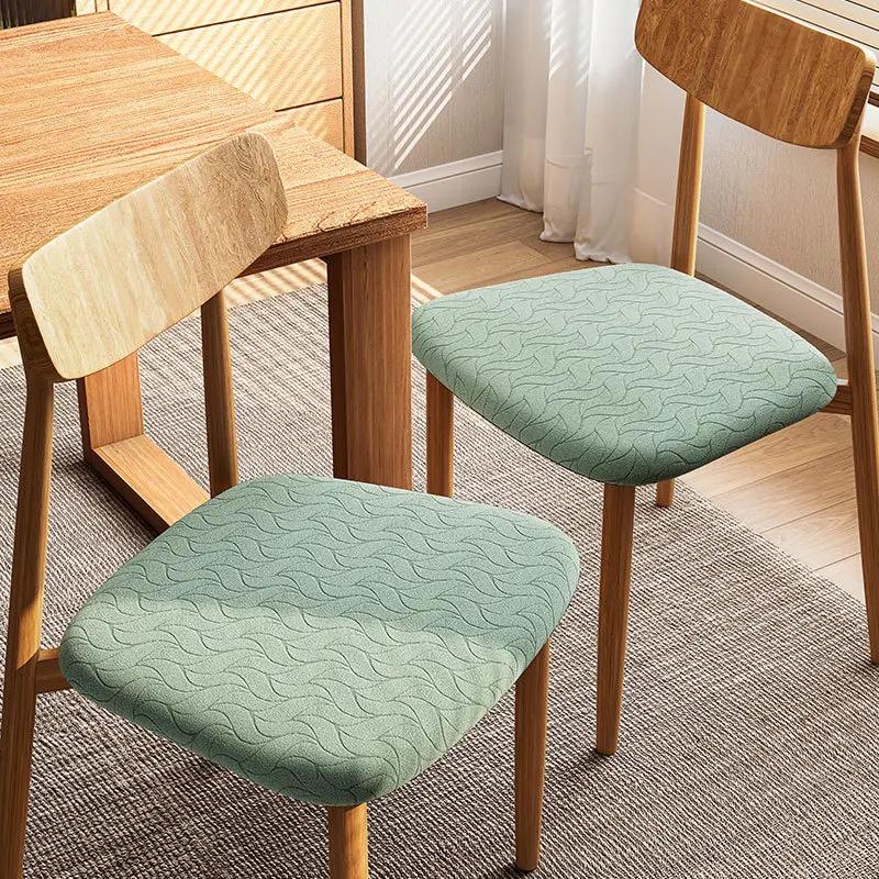 1PC Spandex Jacquard Chair Cushion Cover Dust-proof Dining Room Upholstered Cushion Cover Seat  Protector Kitchens Home Decor