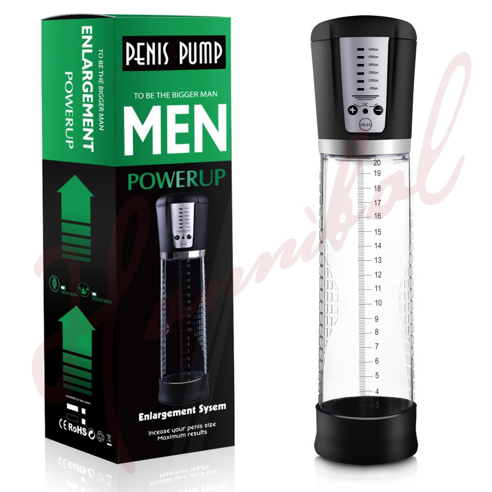 Hannibal Electric Penis Pump Male Masturbator Vacuum Pump Extender Enlarger Dick Cock Pump Adult Delayed Ejaculation