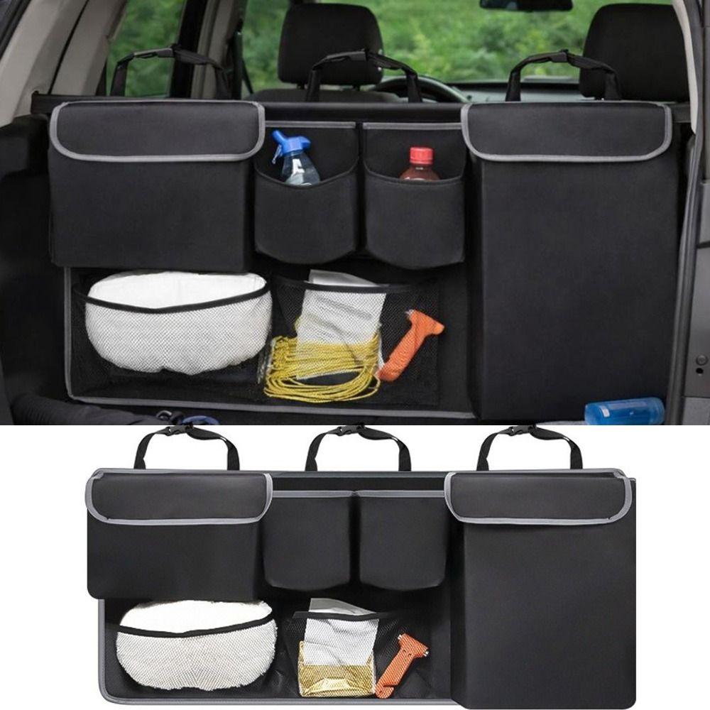 Folding Design SUV Trunk Organizer Multiple Pockets Back Seat Hanging Bag SUV Truck