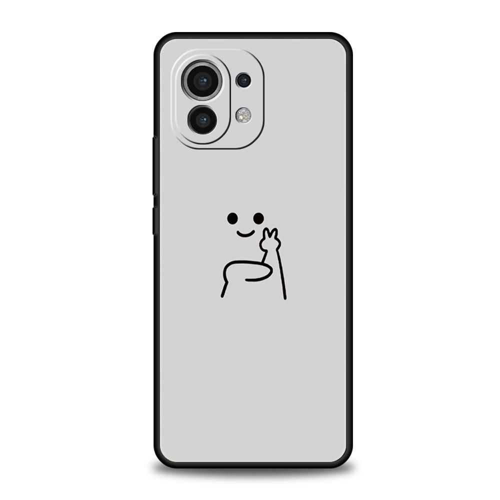 Süße Mittelfinger Handyhülle Für Xiaomi Mi 17 15T 15 14 14T 13T 12T Pro 12 13 Lite 5G 11T Poco X6 X7 X5 Pro Weiche Hülle
