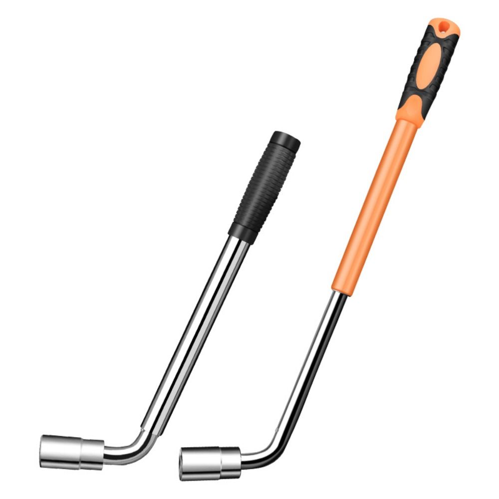 Extended Telescopic Tire Wrench Torque Socket Adjustable Wheel Nut L-Shaped Wrench Steel Construction Thickened Retractable