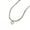 Baroque freshwater pearl necklace, elegant and stylish, a minimalist design featuring freshwater shell and cloud-shaped pearls
