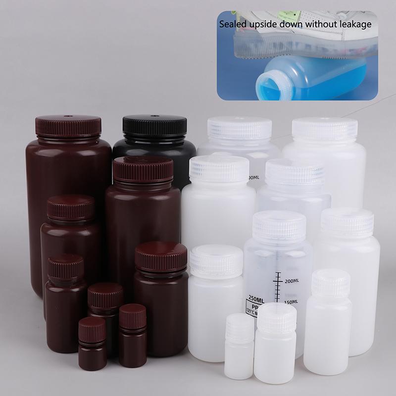 1 stk. 10 ml-1000 ml Plast HDPE Tomme Forseglede Flasker Pilleglas Tablet Kapsel Fast Pulver Bærbare Beholdere