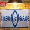 Retro Car Metal Tin Sign Vintage Garage Wall Decor