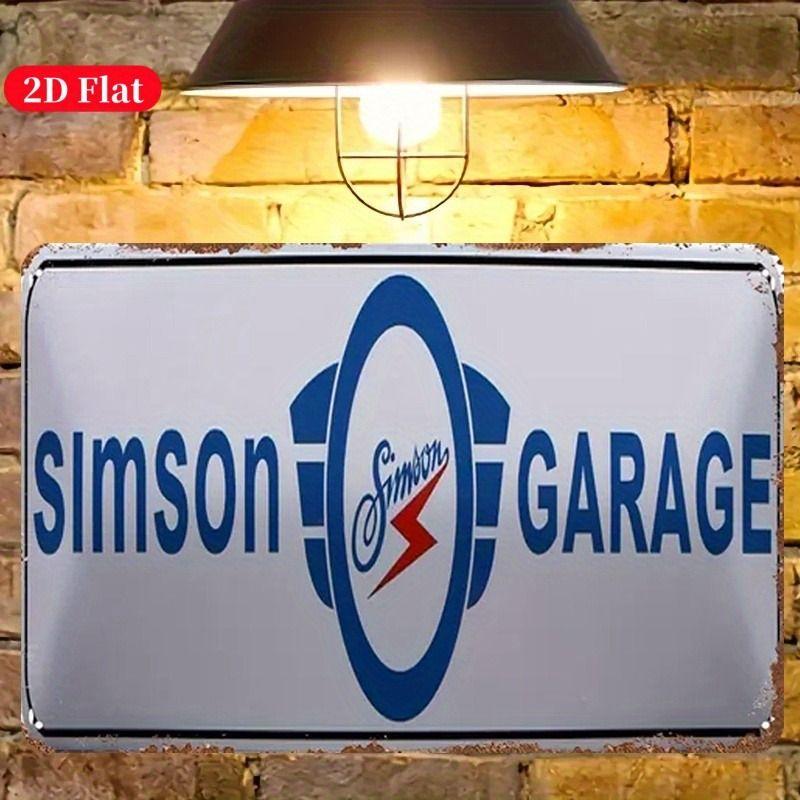 Retro Car Metal Tin Sign Vintage Garage Wall Decor