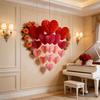 5 Pcs Set Red Pink Colors Honeycomb Party Decorations Hanging Paper Pom-Poms  Birthday Party Decor