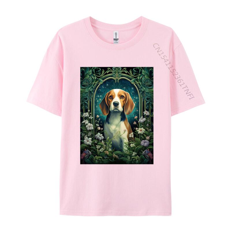 Beagle Dog In Vintage Tshirt Male Tops Print Tees Custom Tees Red And Black Graphic T Shirt Drop Shipping