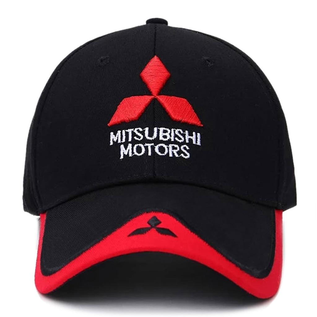 Unisex Mitsubishi Stickerei Baseballkappen Frühling und Herbst Outdoor Verstellbar Lässige Hüte Sonnenschutzmütze