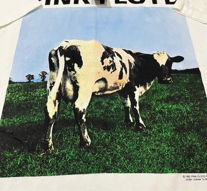 

Винтажная футболка PINK FLOYD Atom Heart Mother 1992 года, размер L, с одинарной строчкой, РЕПРИНТ M