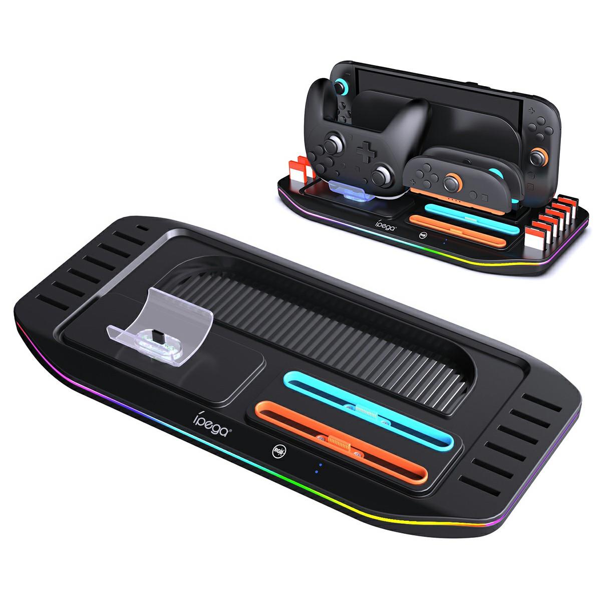 

IPEGA PG-SW2048 For Nintendo Switch 2/Switch Pro Multifunctional Charging Dock Game Cards Storage Stand A