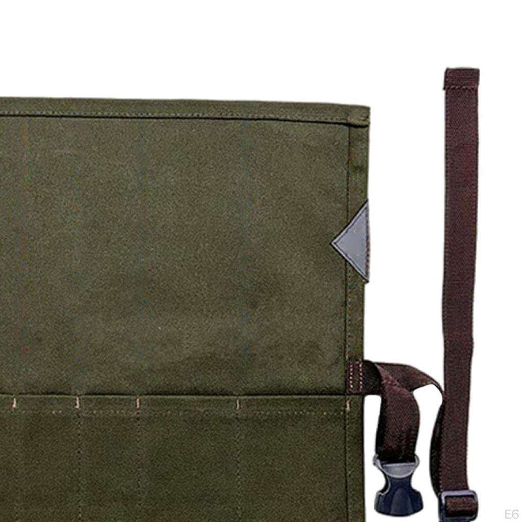 Tent Stakes Bag Ground Nail Storage Portable Canvas Tools Pole Pegs Roll Tool Pouch