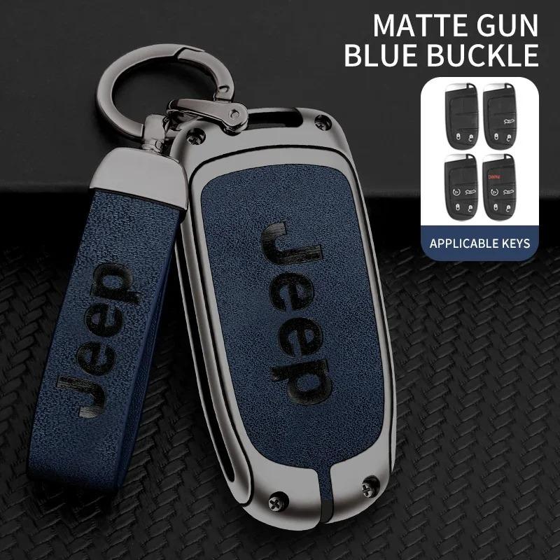 For Jeep Grand Cherokee WK2 KL Wrangler JK Commander Renegade Compass 2018 2022 Car Flip Key Case Cover Shell Fob Bag Accessory