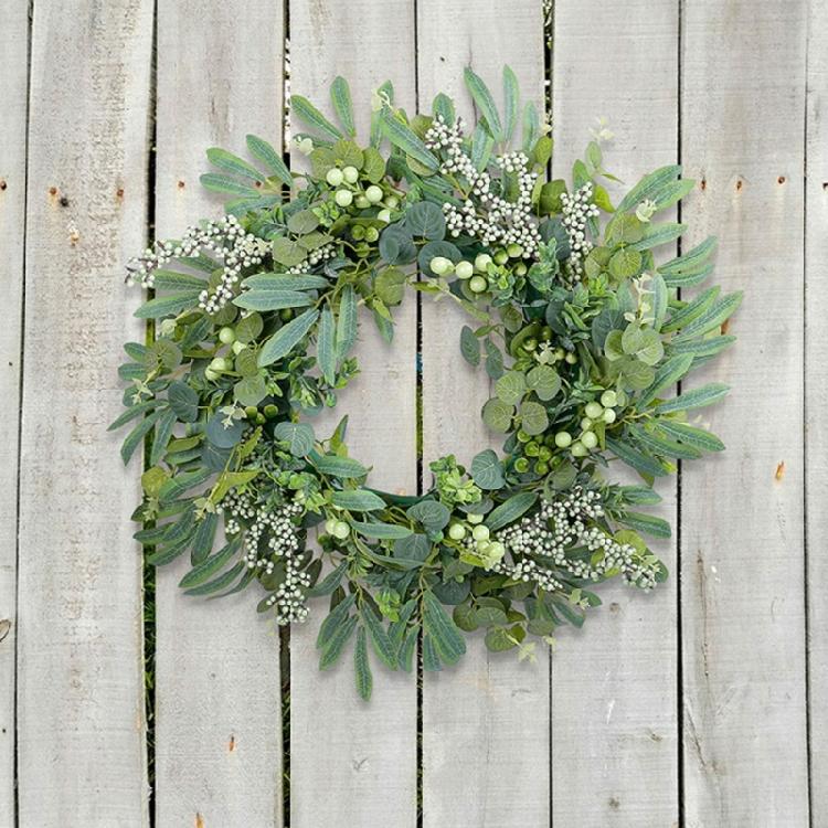 Simulation Leaf Wreath for Front Door Farmhouses Garden Wedding Decorations