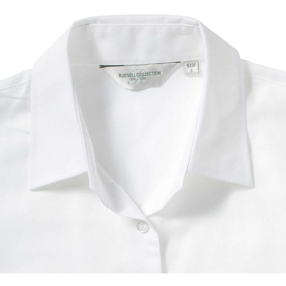Russell Ladies/Womens Collection Short Sleeve Easy Care Oxford Shirt